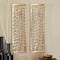 Gold Aluminum Cutouts Abstract Wall Decor Set of 2 7", 22"